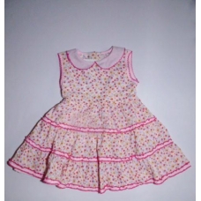 Платье хлопковое для девочки с поясом  артикул Р2950