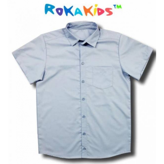 Сорочка для мальчика с короткими рукавами rokakids артикул 2224г